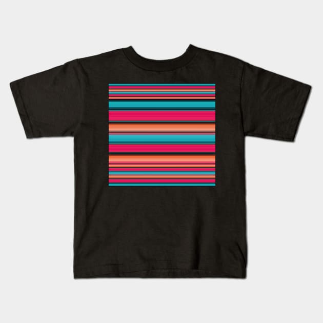 Pink Sarape Saltillo Kids T-Shirt by T-Mex